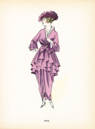 Moda femenina, 1914 de French School