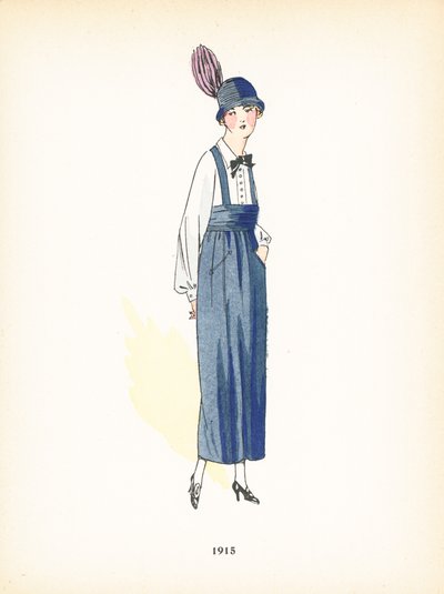 Moda femenina, 1915 de French School