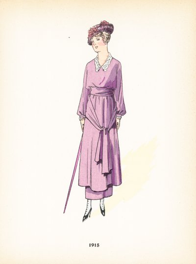 Moda femenina, 1915 de French School