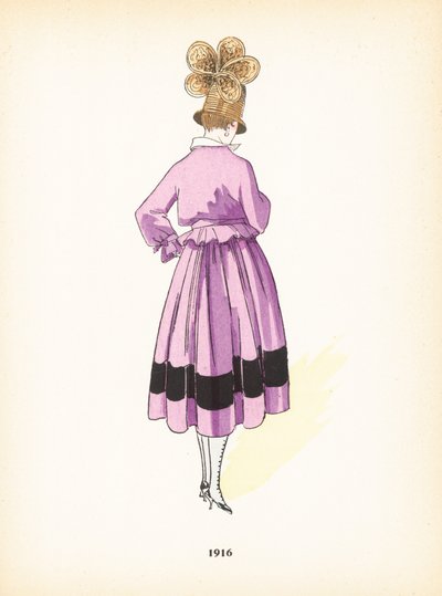 Moda femenina, 1916 de French School