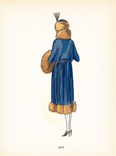 Moda femenina, 1917 de French School