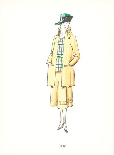 Moda femenina, 1917 de French School