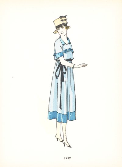 Moda femenina, 1917 de French School