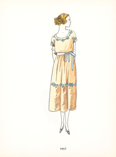 Moda femenina, 1917 de French School