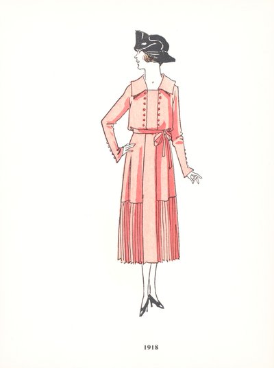 Moda femenina, 1918 de French School