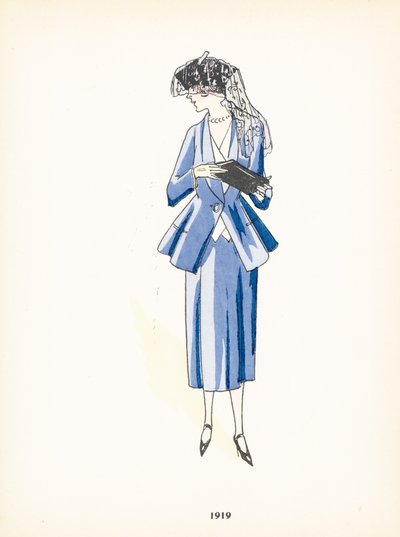 Moda femenina, 1919 de French School