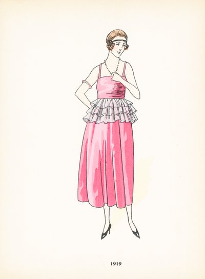 Moda femenina, 1919 de French School