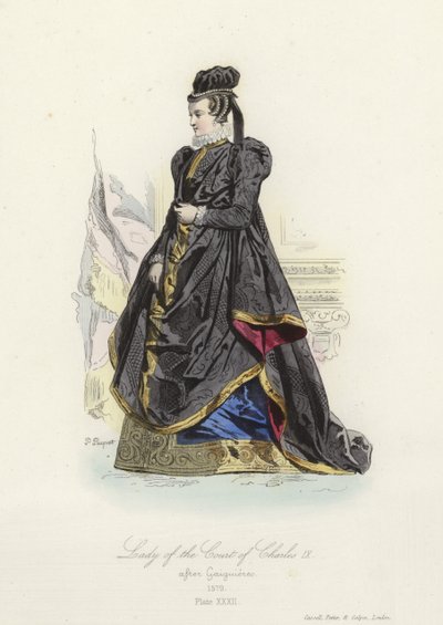 Dama de la corte de Carlos IX de Francia de French School