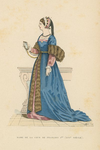 Dama de la corte de Francisco I de Francia de French School
