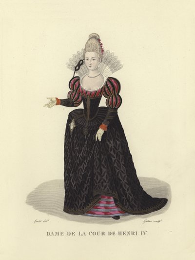 Dama de la corte de Enrique IV de Francia de French School