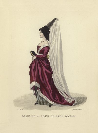 Dama de la corte de René de Anjou de French School