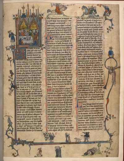 Lancelot-Grail (El ciclo de la Vulgata en prosa), Add MS 10294/1 f.1dr de French School