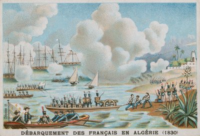 Desembarco de los franceses en Argelia, 1830 de French School