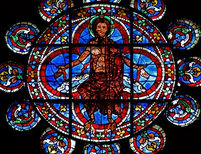 Juicio Final: Cristo mostrando las heridas de la Crucifixión de French School