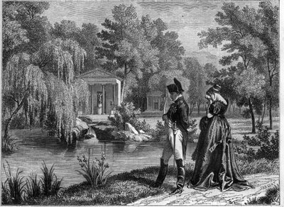 Última estancia de Napoleón en el Palacio de Malmaison - última visita de Napoleón y la Reina Hortensia a La Malmaison, junio de 1815 - en “Histoire de l