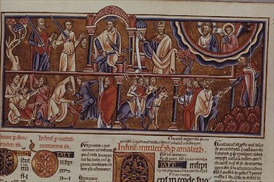 Escena de una masacre, de la Hebraica Romana Gallica de French School