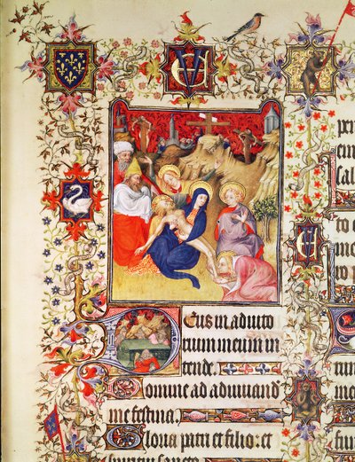 La Deposición de Cristo, de las Grandes Horas del Duque de Berry, 1409 de French School