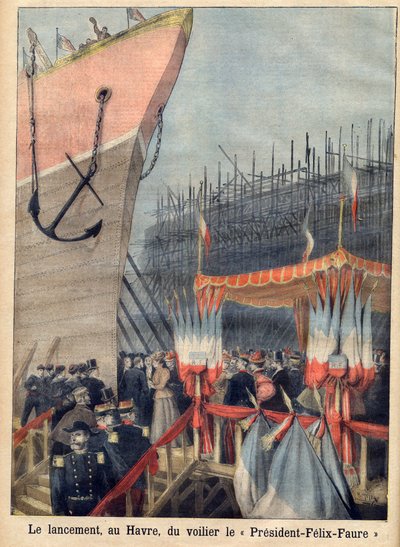 Lanzamiento en Le Havre del velero 