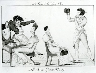 Le Bon Genre - Les Titus et les caches-folie, 1812 de French School