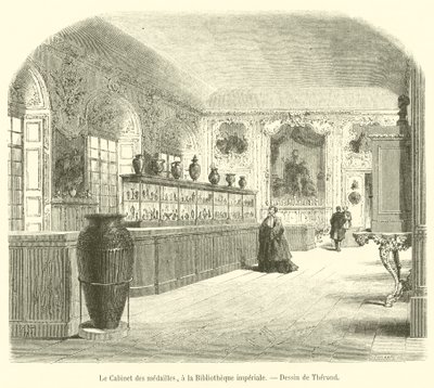 El Gabinete de medallas, en la Biblioteca Imperial de French School