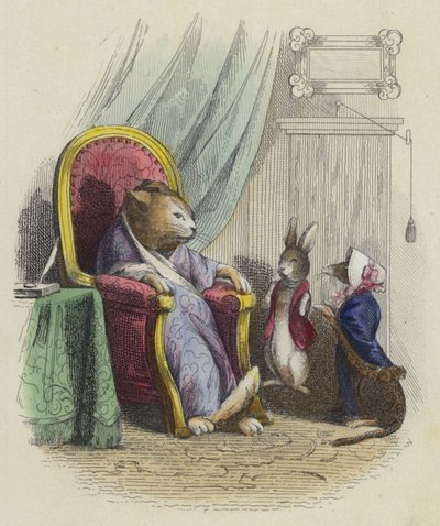 El gato, la comadreja y el pequeño conejo de French School