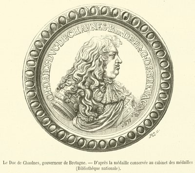 El Duque de Chaulnes, gobernador de Bretaña de French School
