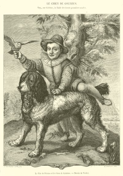 El Hijo de Frisius y el perro de Goltzius de French School