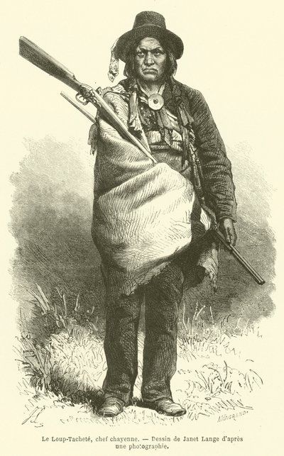 Le Loup-Tachete, jefe cheyenne de French School