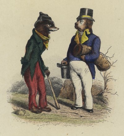 El lobo y el perro de French School