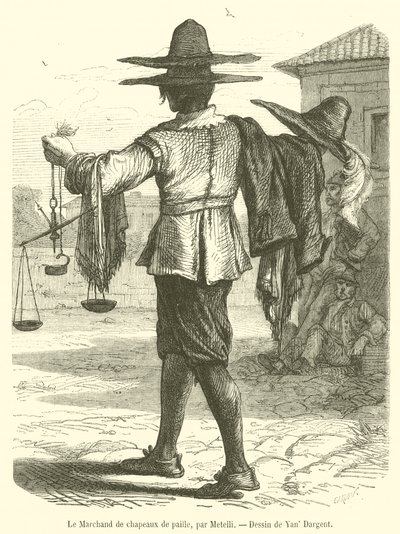 El Vendedor de sombreros de paja de French School
