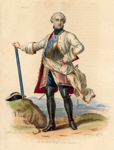 El Mariscal de Saxe de French School