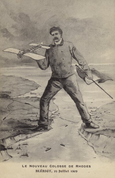 Le Nouveau Colosse De Rhodes, Bleriot, 25 de julio de 1909 de French School