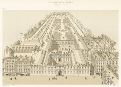 Le Palais Royal en 1679, DApres La Boissiere de French School