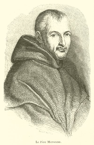 Le Pere Mersenne (grabado) de French School