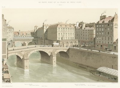El Pequeño Puente y la Plaza del Pequeño Puente, 1830 de French School