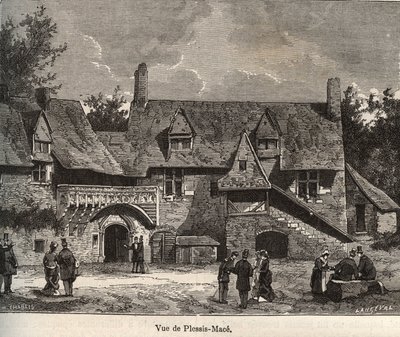 Le Plessis Mace - Maine-et-Loire, región Pays de la Loire - grabado en 