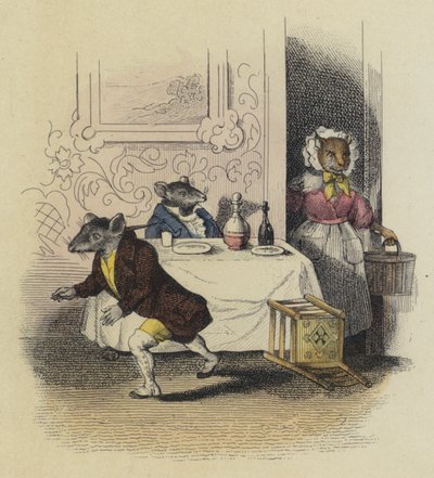 La rata de ciudad y la rata de campo de French School