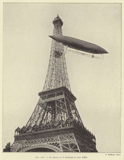 El Santos no 6 doblando la torre Eiffel de French School