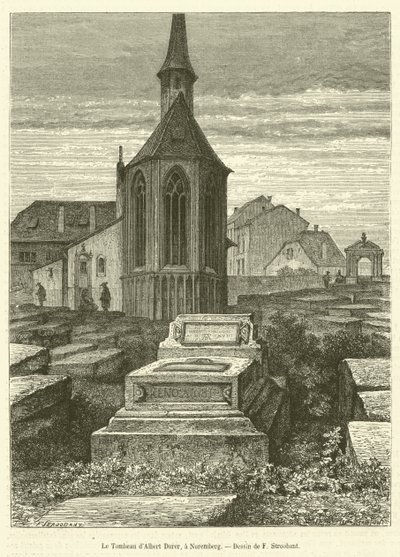 La tumba de Alberto Durero, en Núremberg de French School