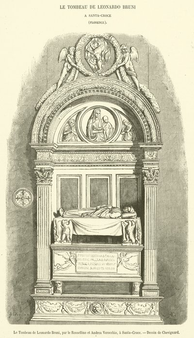 La Tumba de Leonardo Bruni de French School