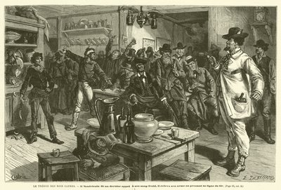 El tesoro de los reyes cafres (grabado) de French School