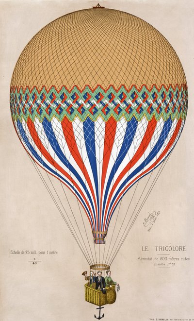 Le Tricolore, publ. 1874 de French School