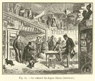 El cabaret del Conejo Blanco, interior de French School