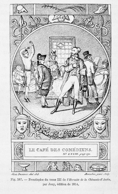 Le cafe des Comediens, frontispicio del Tomo III de "L