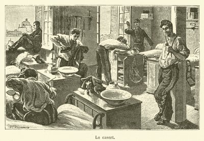 Le casert (grabado) de French School