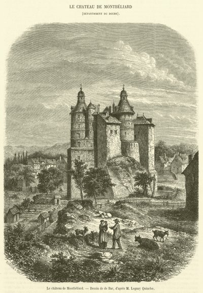 El castillo de Montbéliard de French School