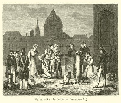 El perro del Louvre de French School