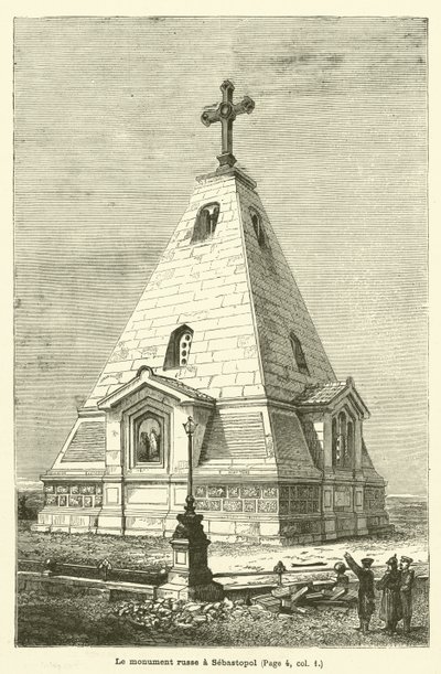 El monumento ruso en Sebastopol de French School