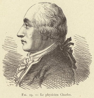 El físico Charles (grabado) de French School