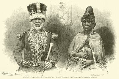 El rey Denis y su gran mujer de French School